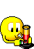 Smiley smoking bong