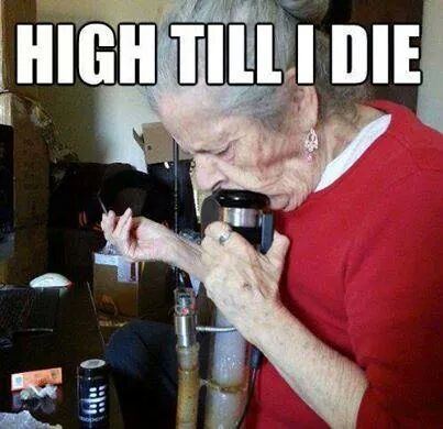 Smoking grandma