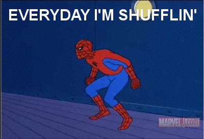 Spider man gif shuffle