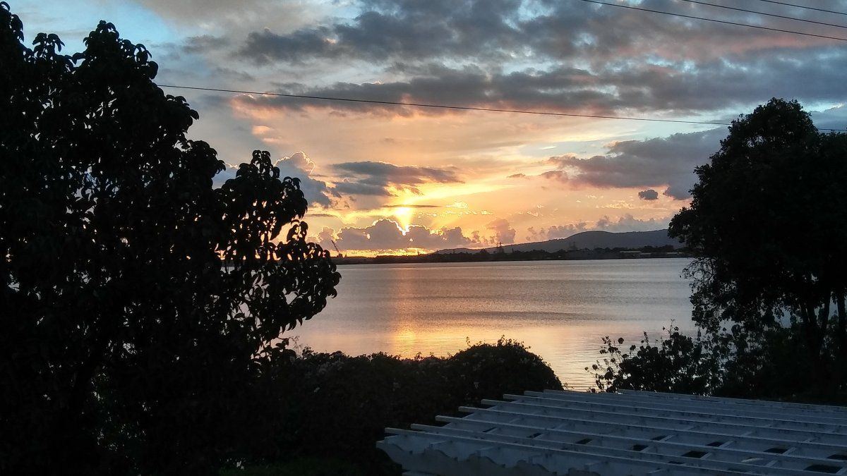 Sunset over Pearl Harbor