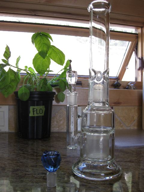 Syn with cobalt and clear piece
