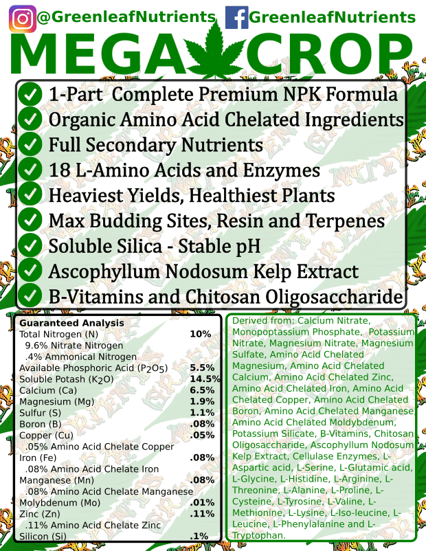 Test Nutrient Not used on this grow