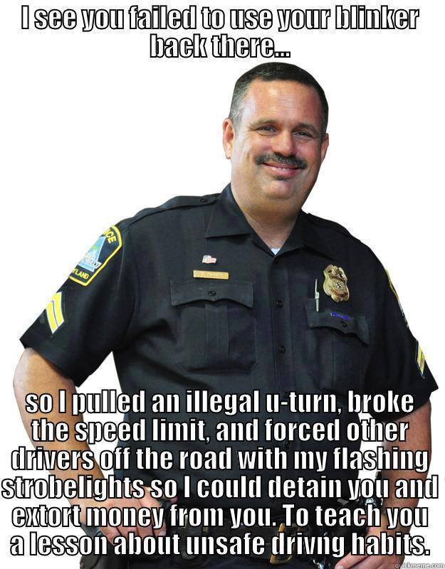 The cop and ticket phrase