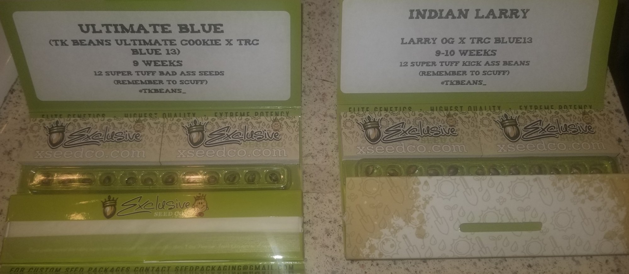 Tk beans indian larry and ultimate blue