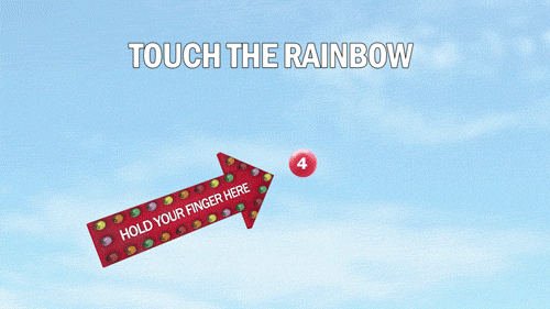 Touch the rainbow lick