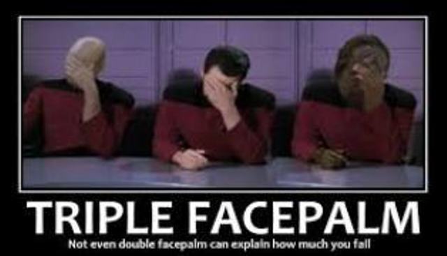 Triple face palm
