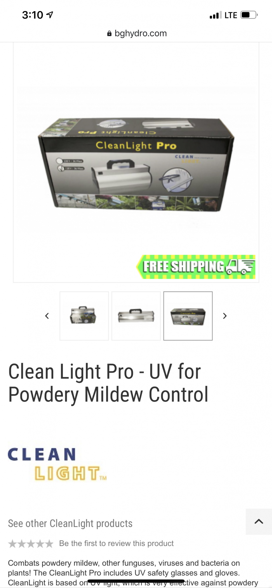 Uv light kill powdery mildew