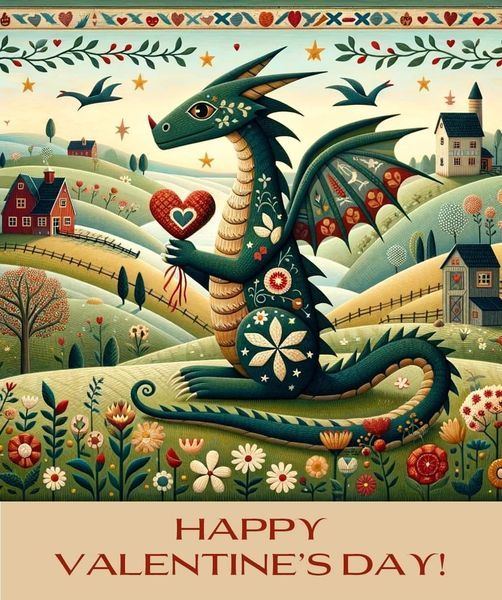 Valentines dragon