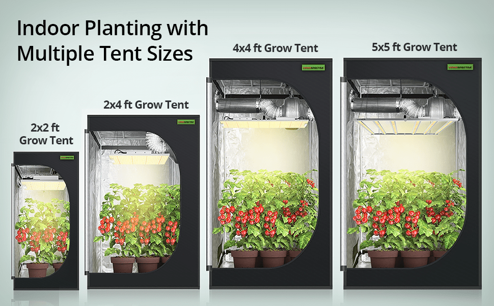 Viparspectra provide multiple tent sizes for indoor plants 3