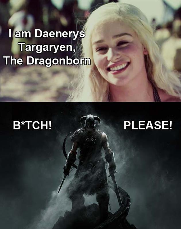 Vitamin Ha Skyrim Dragonborn Daenery Targaryen Game Of Thrones1