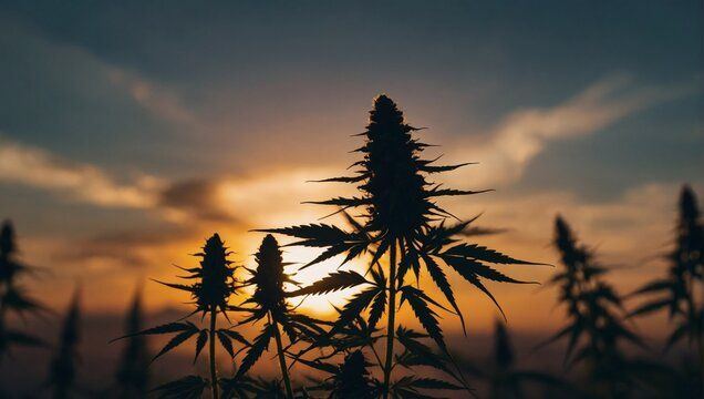 Weed sunrise