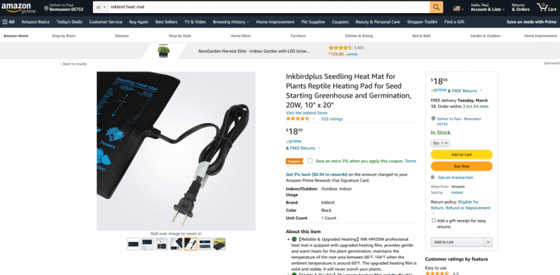 FREE TEST for INKBIRD 20W Seedling Heat Mat