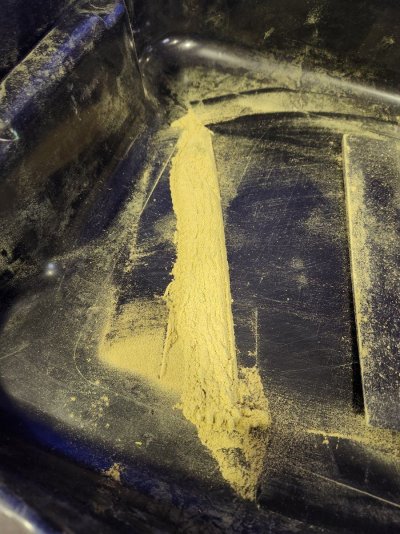 Sifting for kief/hash, thanks.
