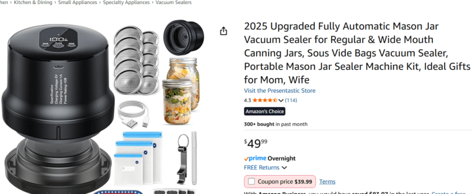vacuum sealing and freezing for long term storage