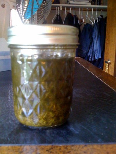 making tincture from stems alone..
