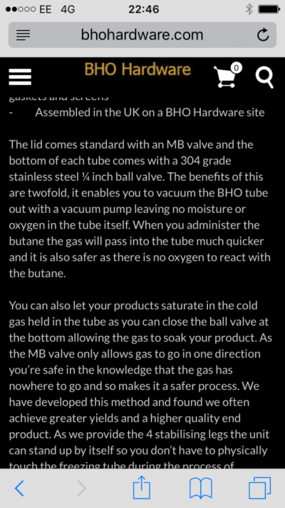 Bho Extractor With Taps N Shit?
