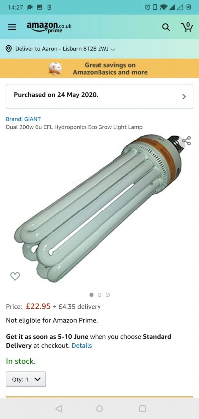 Dual Spectrum CFL 200w bulb