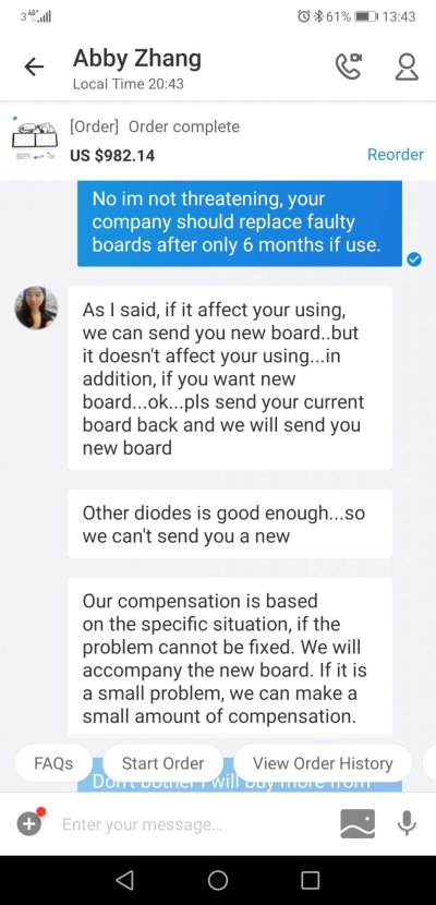 Don't buy LED'S from Shenzhen Yuanhui in China!