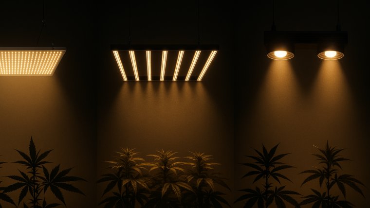 LED Grow Lights Comparison 2025: Quantum Board vs Bar Style vs COB for Cannabis Growing