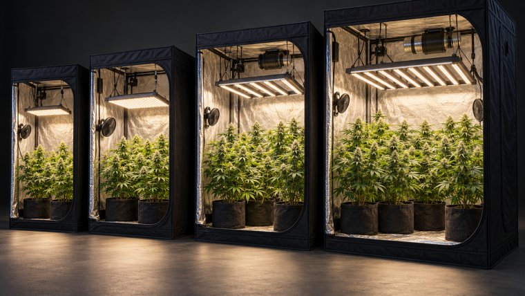 Best Grow Lights for Cannabis by Tent Size