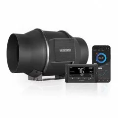 Cloudline T6 Quiet Inline Duct Fan System With Temperature And Humidity Controller 6"