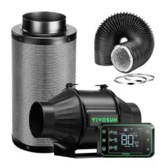 AeroZesh T4 Inline Duct Fan Kit with GrowHub E42A