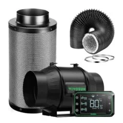 AeroZesh T6 Inline Duct Fan Kit with GrowHub E42A