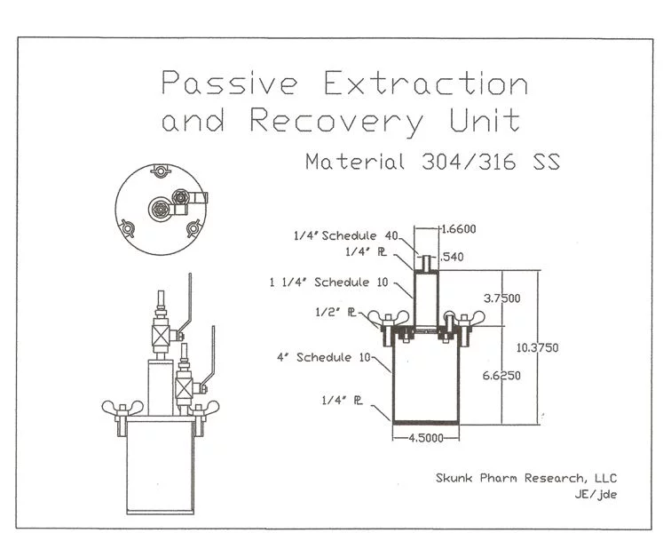 1 oz passive extraction and recovery unit
