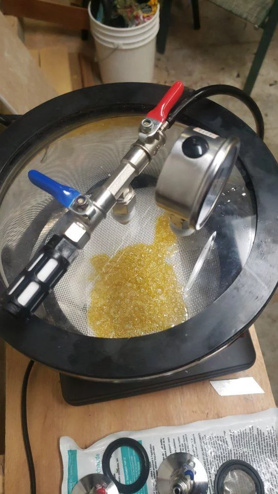 Bho open blasting waxing up during vacuum purging 4