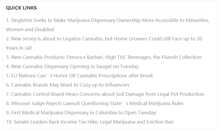 Cannabis news on dec 22
