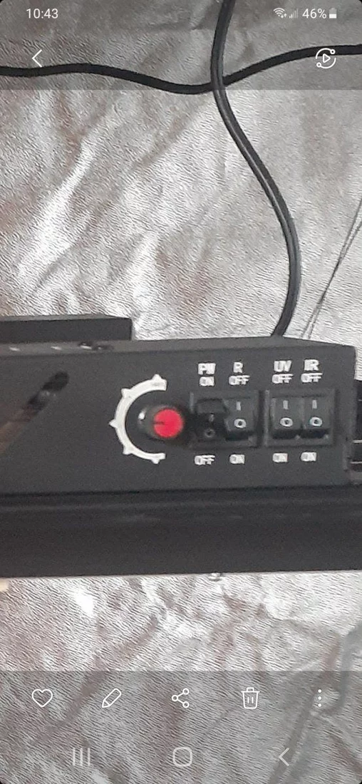 Control panel on my grow lights