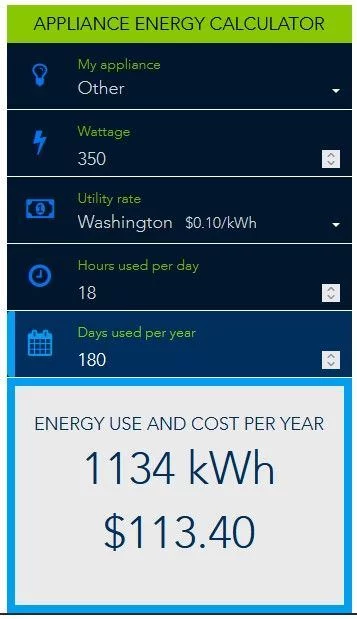 Energy Cost Calculator 180   Screenshot 2022 07 31 083356