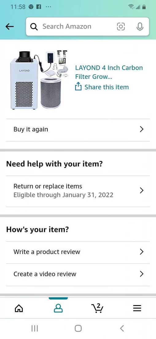 Screenshot 20220111 115802 Amazon Shopping