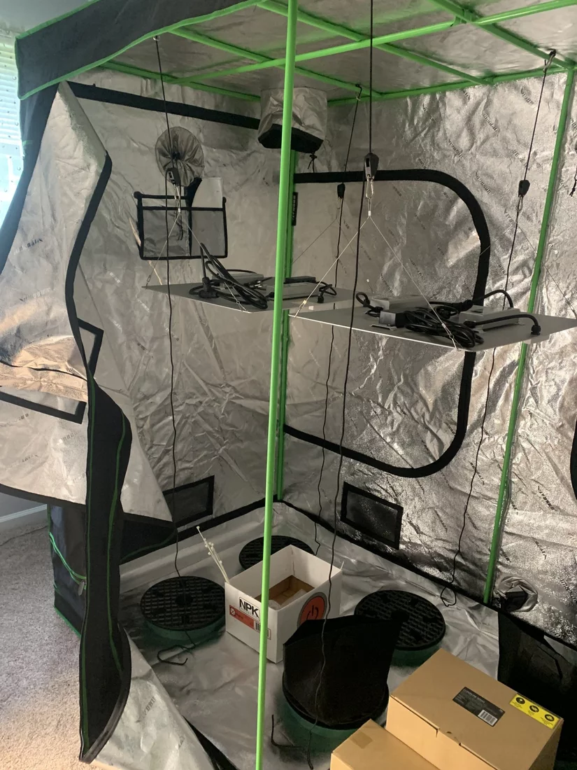 So here is my tent setup in progresshelp needed
