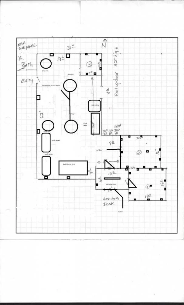 Warehouse floor plan